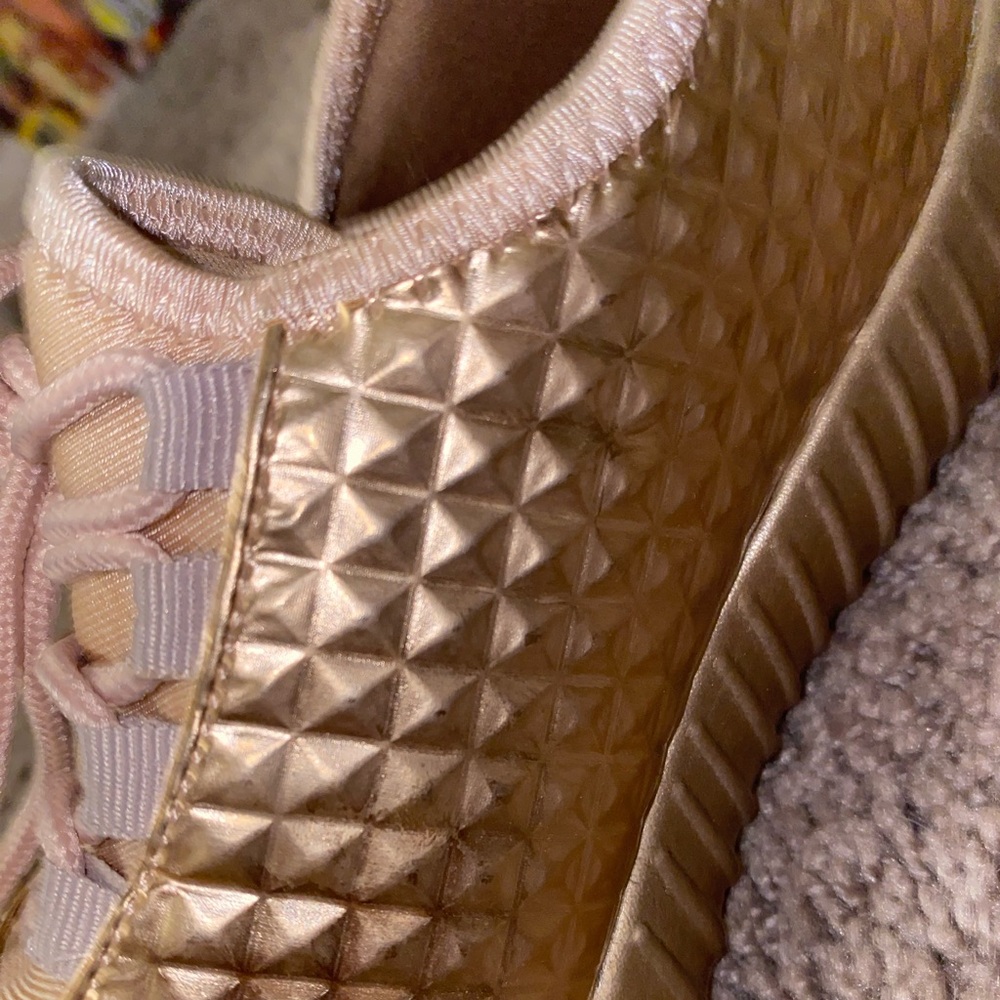 Pink and Rose Gold Women's Sneaker - Picture 2 of 2